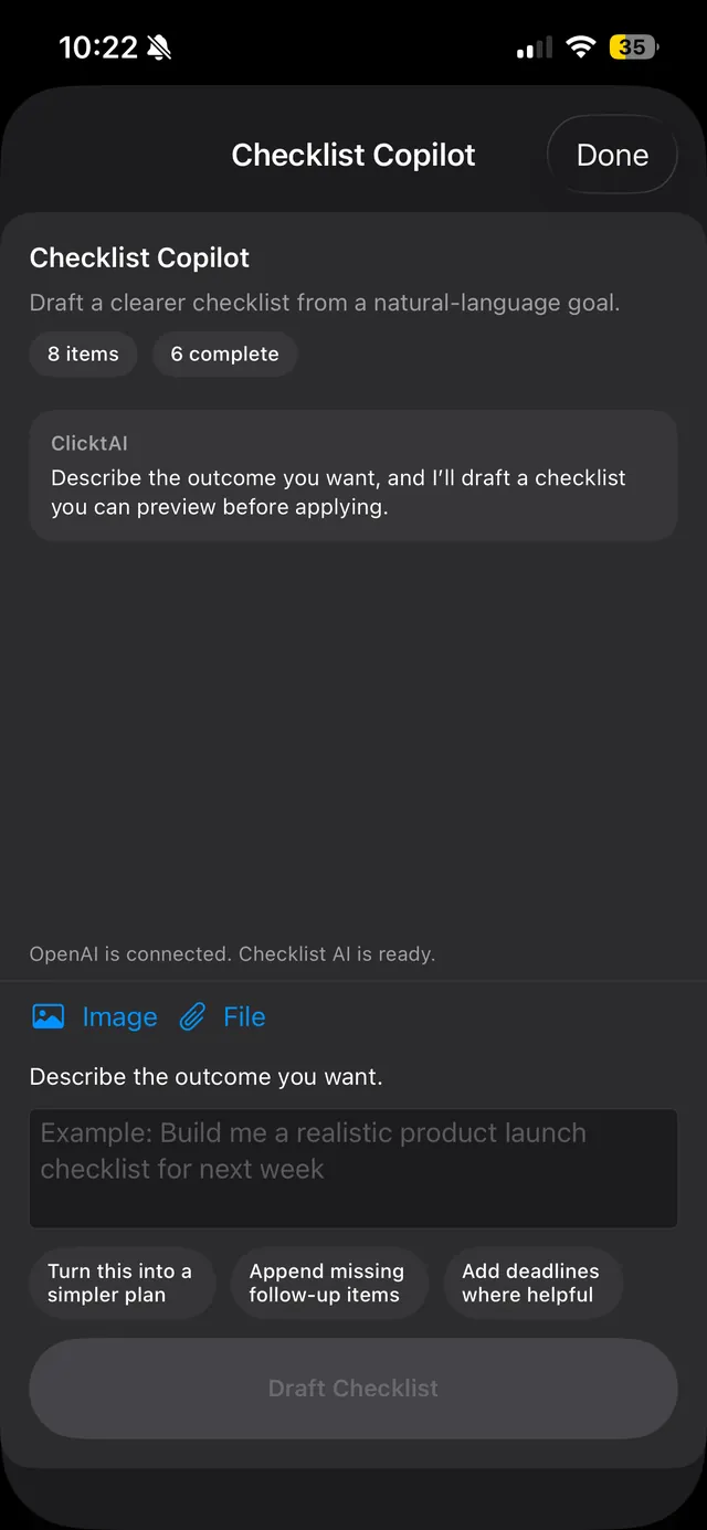 cChecklist