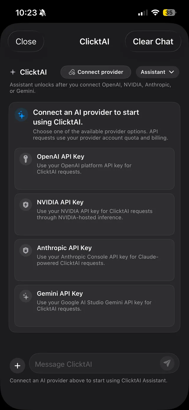 Clickt Teams on iPhone
